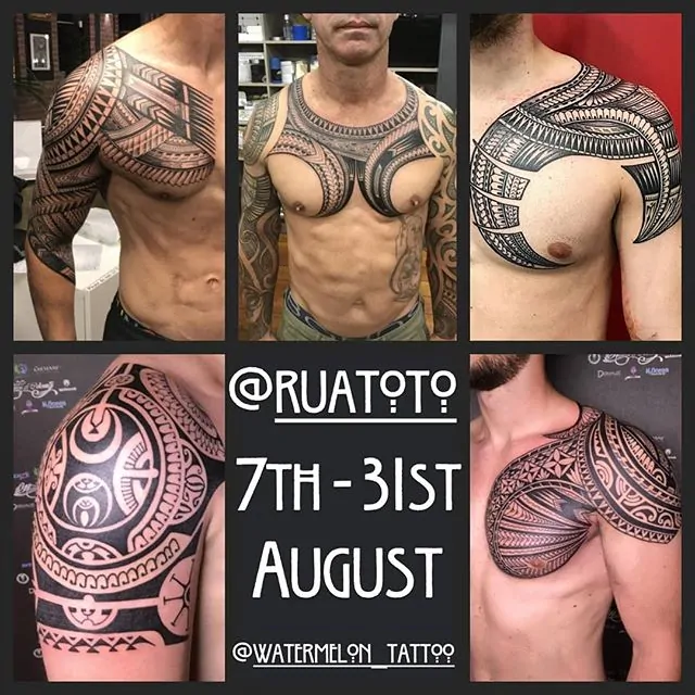 Ruatoto Henry all the way from New Zealand will be guesting with us through August for all your Polynesian and Maori desires. Email info.com for appointments!  