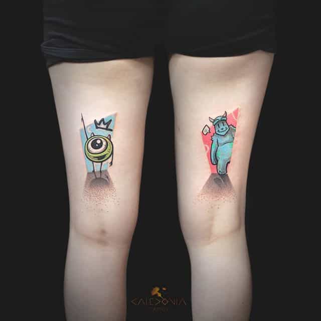 Repost from @eig.tattoo • Mike Wazowski & Sulley @fkirons @eztattooing  @industryinks @dlizepro.official @tattooproton #fkirons #industr... |  Instagram