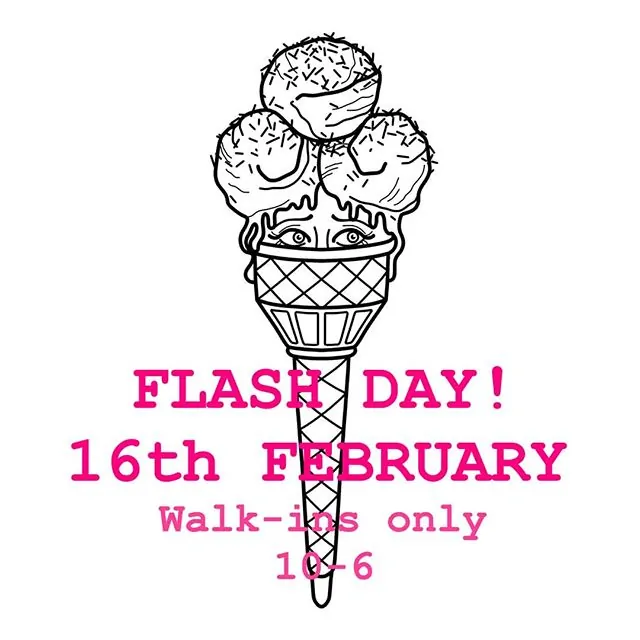 SARAH LOUISE IS HAVING A FLASH DAY! Save the date. Walk in's only. 16th February. 1st come 1st served. 