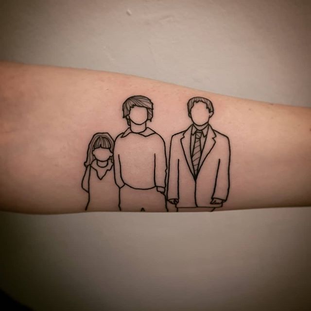 Family portrait by Sarah Louise at Watermelon Tattoo!
 