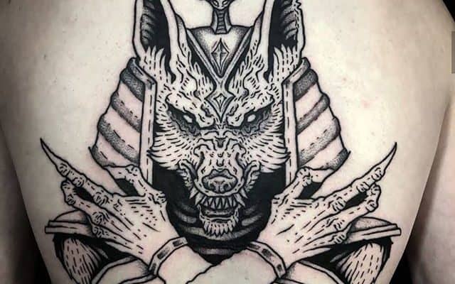 anubis head tattoos