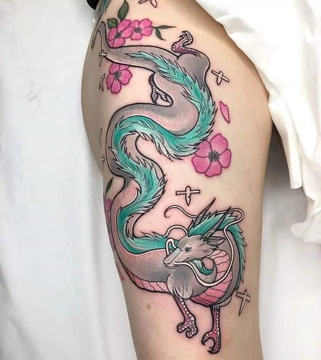 Dragon  Haku from Spirited Away  5 Tattoo Designs for a business in  United States