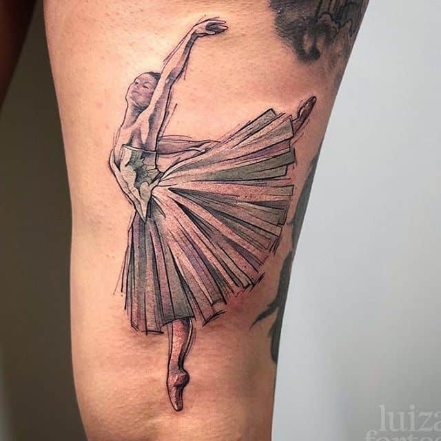 Got the Runaway ballerina tattoo'd yesterday! : r/Kanye