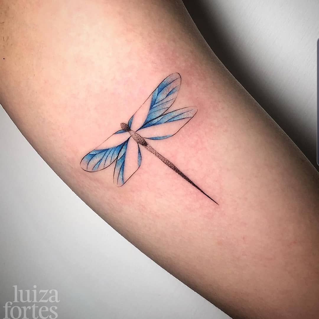 Blue Neck Dragonfly Tattoo | Dragonfly tattoo design, Dragonfly tattoo,  Tattoo designs