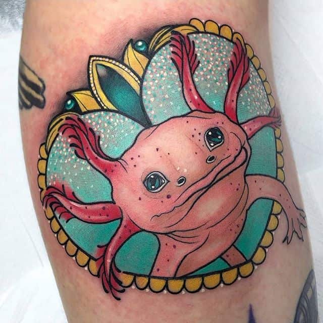 Sydney on Instagram  Lil axolotl with a lil bb friend             axolotl axolotls axolotlsofinstagram cutetattoo cuteart  cutetattoos