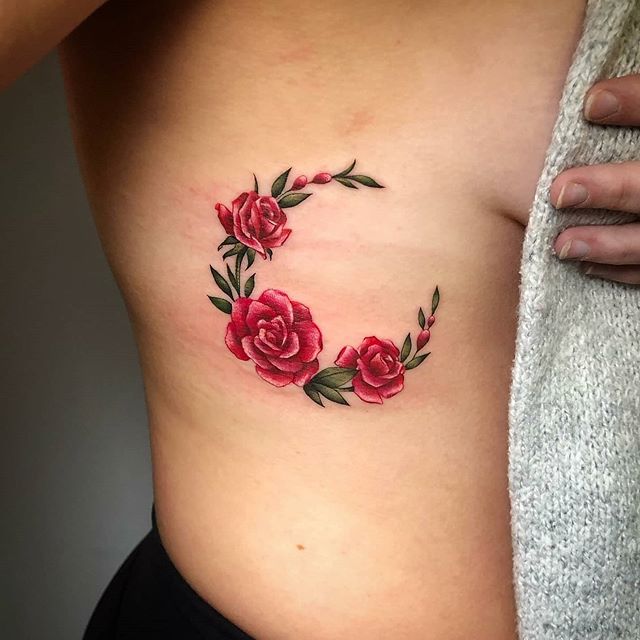 First tattoo for beautiful Neila! Thanks for sitting so well! Tattoo by our favourite wee Brazillian Luiza Fortes. 