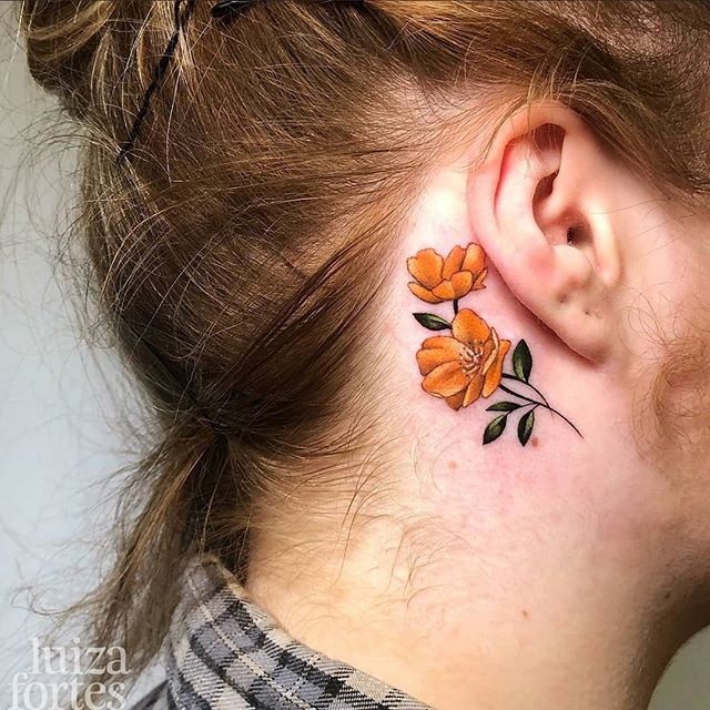 Wee flowers behind the ear by Luiza for Aleks!!! Thanks so much for coming!!!
