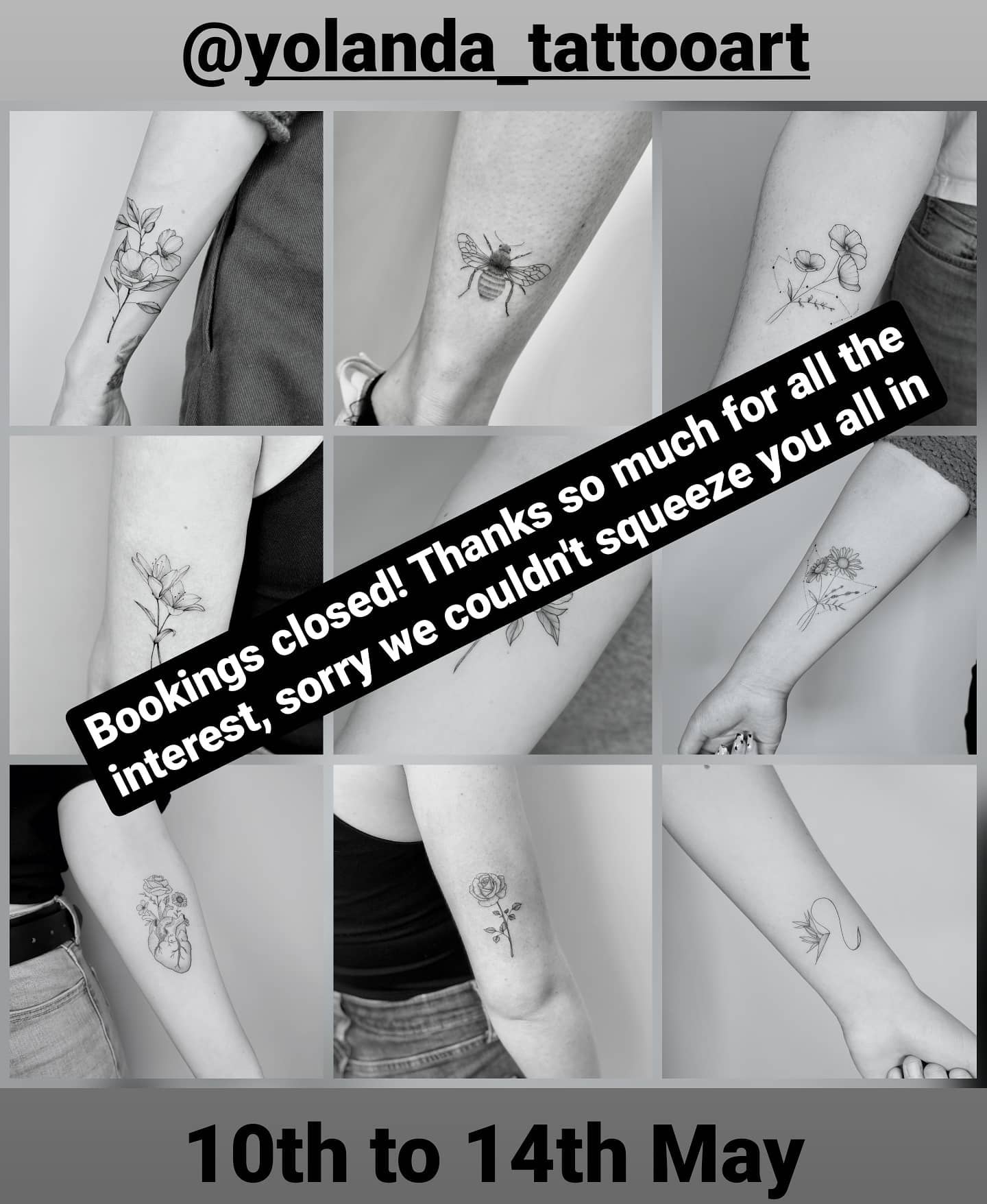 Yolanda has closed her books! Thanks so much to everyone for your interest and to Yolanda for going through all the enquiries, still loads more to go through but unfortunately far too many to book everyone in. Looking forward to meeting you yolanda_tattooart !!!!
Yolanda has closed her books! Thanks so much to everyone for your interest and to Yolanda for going through all the enquiries, still loads more to go through but unfortunately far too many to book everyone in. Looking forward to meeting you yolanda_tattooart !!!!