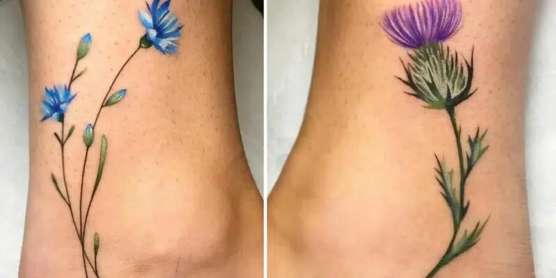 Cornflower tattoo by Kiwi Tattoo | Post 21928