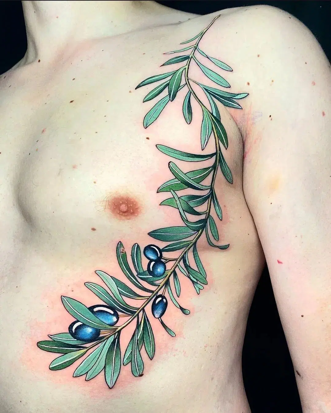 Olive branch by Noemi for the awesome Guillaume who sat like a rock!

noemi_tattoo                