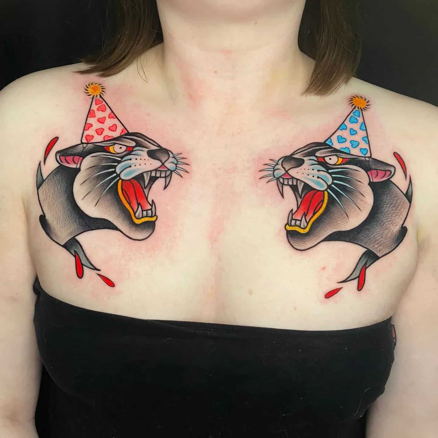 Party hat panthers! Such a cool idea from our very cool returning customer Abbye. Tattoo by Noemi ❤️

noemi_tattoo 

magnumtattoosupplies.uk
totaltattoo tattoolifemagazine barber_dts                    