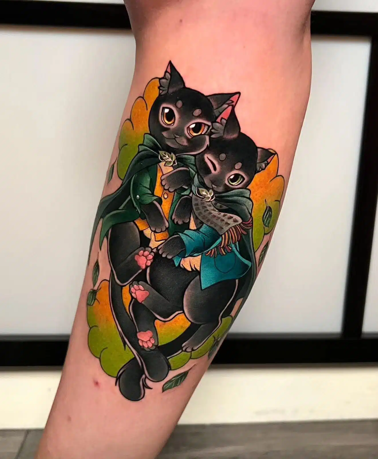 V recently came to get their cats Merry and Pippin immortalised by Nat. They look so cute tattooed as their namesakes, beautiful work!
naaat.j 

Supplies from our sponsors:
magnumtattoosupplies.uk

yayofamilia 
 

Done using:
dankubin

eternalink

              
totaltattoo 