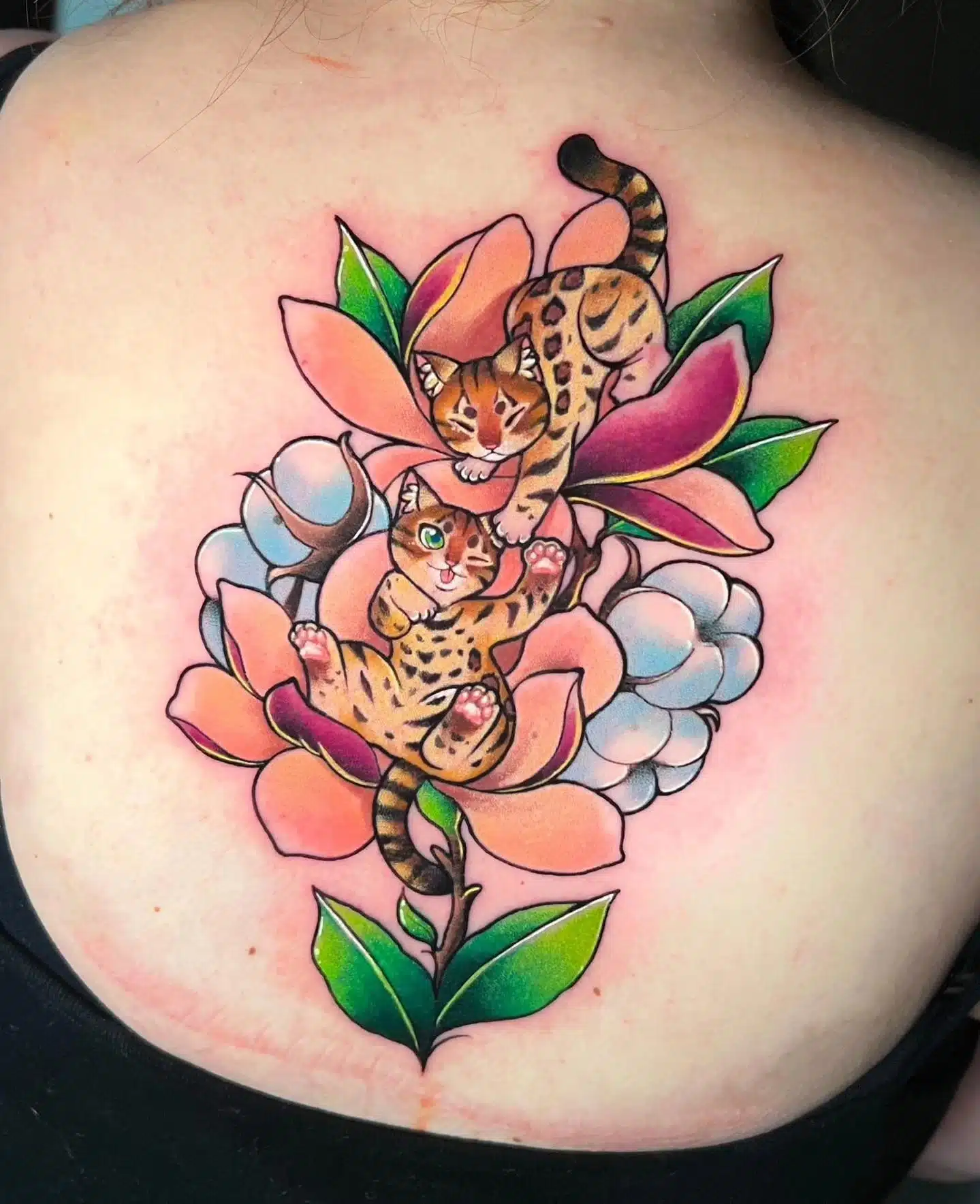 Jackson and Levi! Michelles wee cats immortalised by our Badass Brazilian naaat.j 

Supplies from killerinktattoo 
And care packages from yayofamilia 

Done using:
dankubin 
fusion_ink 
Black coffee

         scottishtattooclub      totaltattoo   tattoosnob